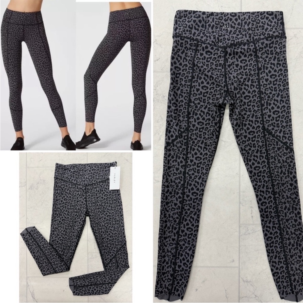 NWT Varley Chester Printed Legging in Gray/Black Size Small